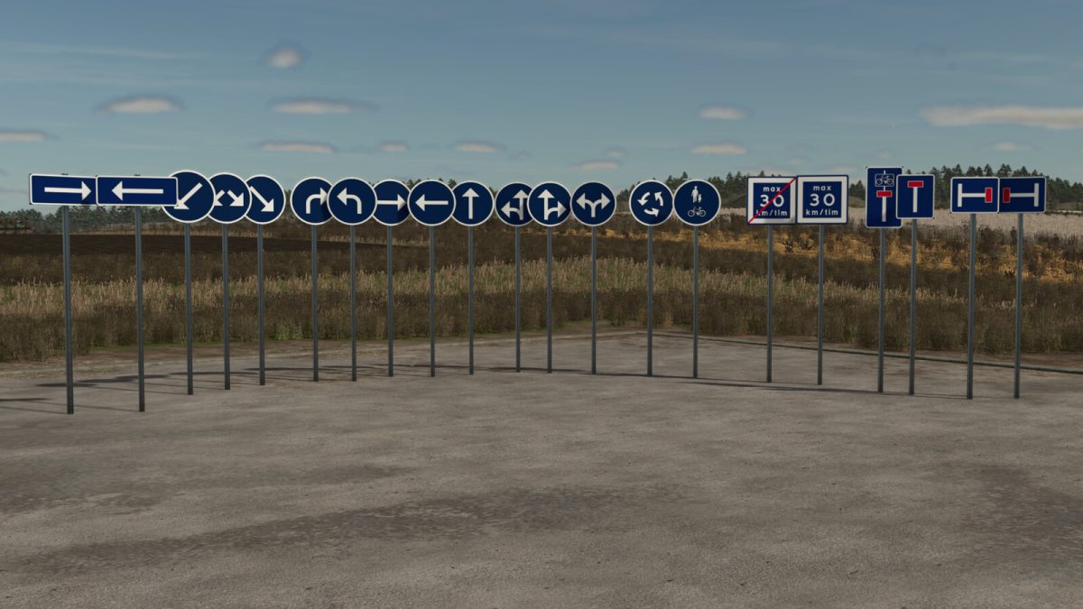 Placeable Swedish Road Signs Pack v 1.0.0.1