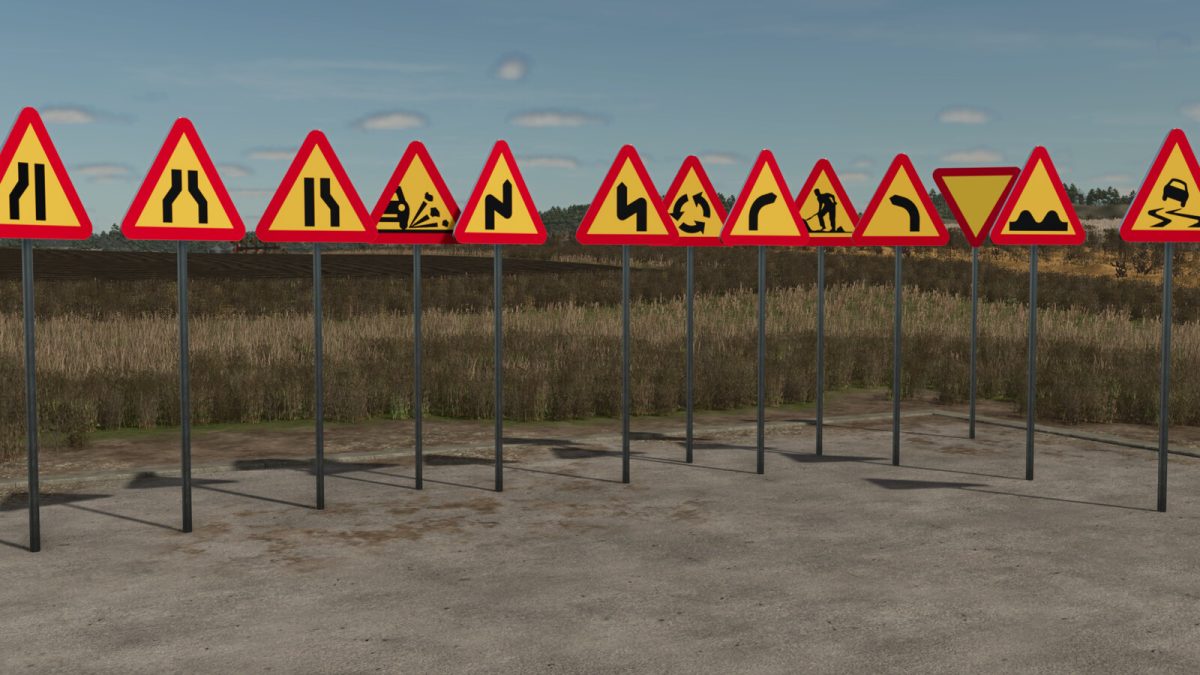 Placeable Swedish Road Signs Pack v 1.0.0.1