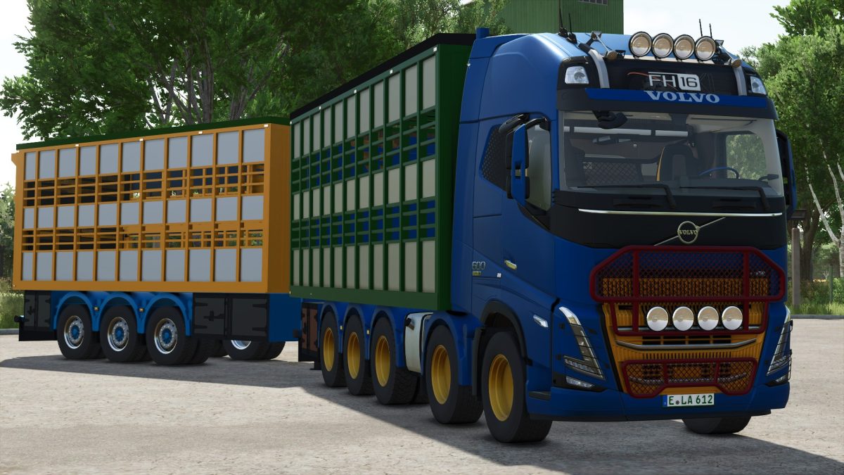 Volvo FH16 Animal Transport Truck & Trailer v 1.0
