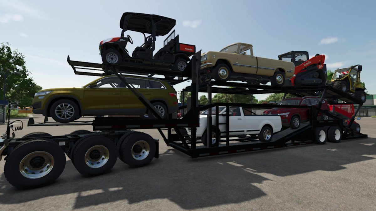 XPS 8400 Car Carrier Trailer v 1.1