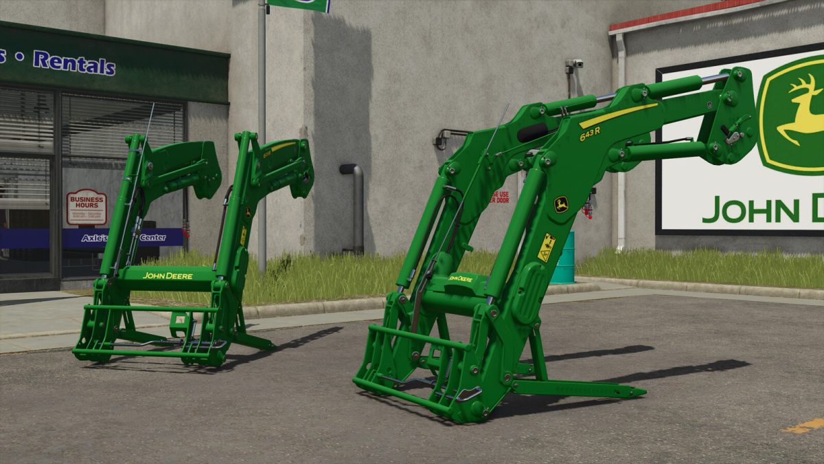 John Deere 603R/643R Frontloaders Pack v 1.0