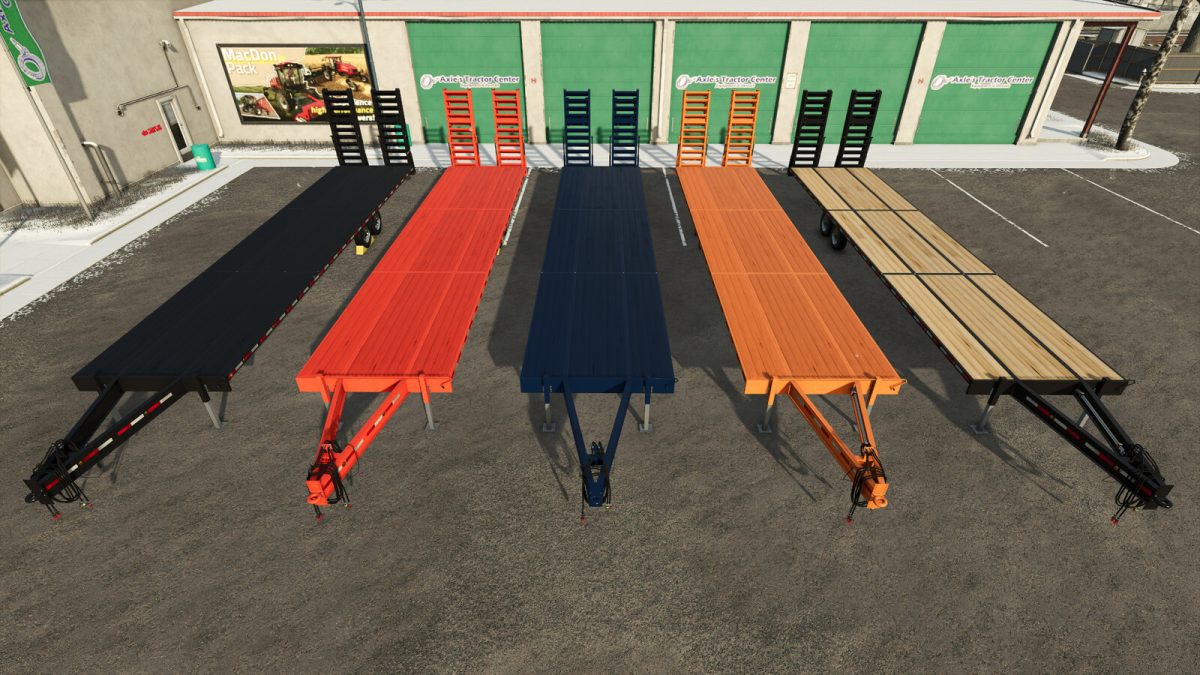 Lizard 40′ Flatbed Autoloading Bale Trailer v 1.0.0.5