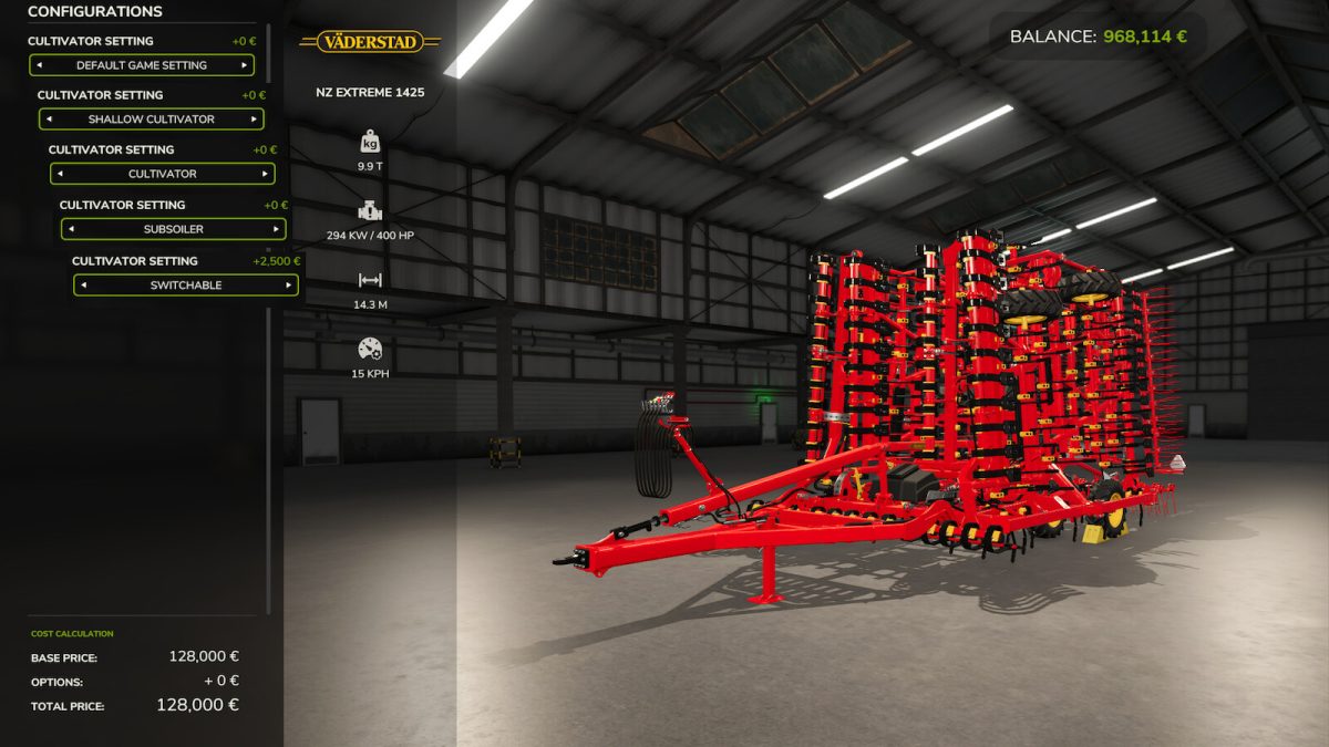 Cultivator Settings v 2.0.1.0