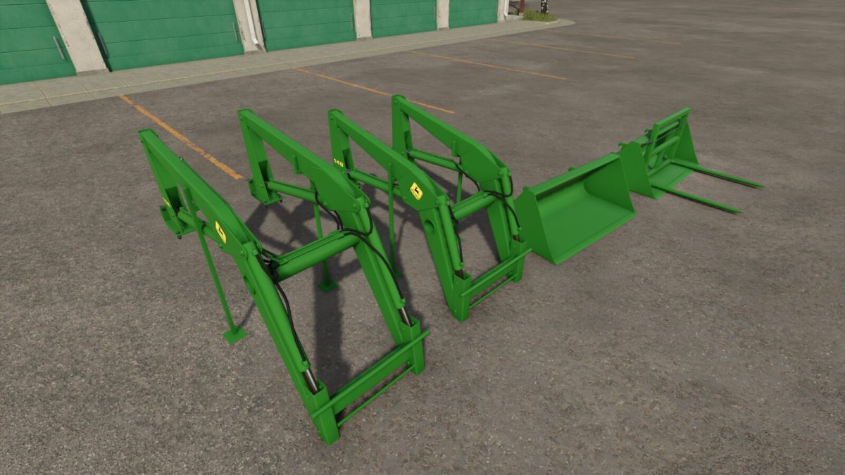 John Deere 148 & 158 Frontloaders v 1.0