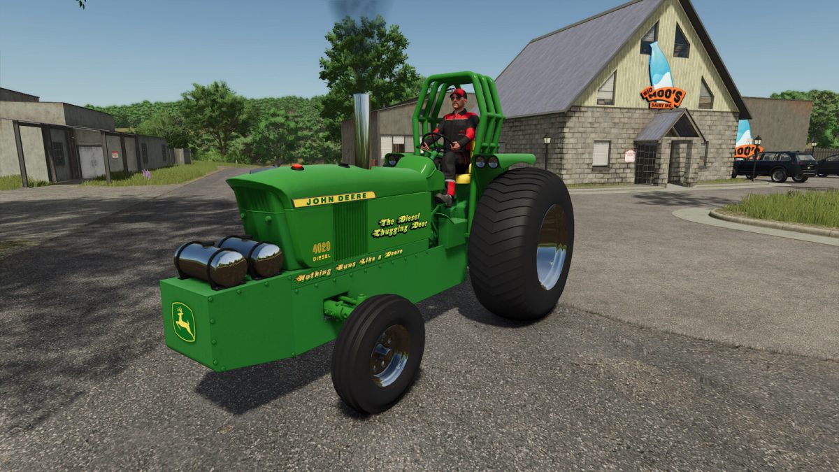 John Deere 4020 Pulling Tractor v 1.0