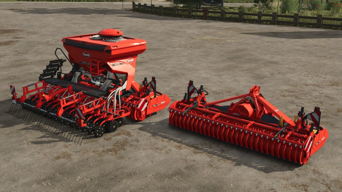 Kuhn HR 4040 + Venta 4030 Rust Edition v 1.3