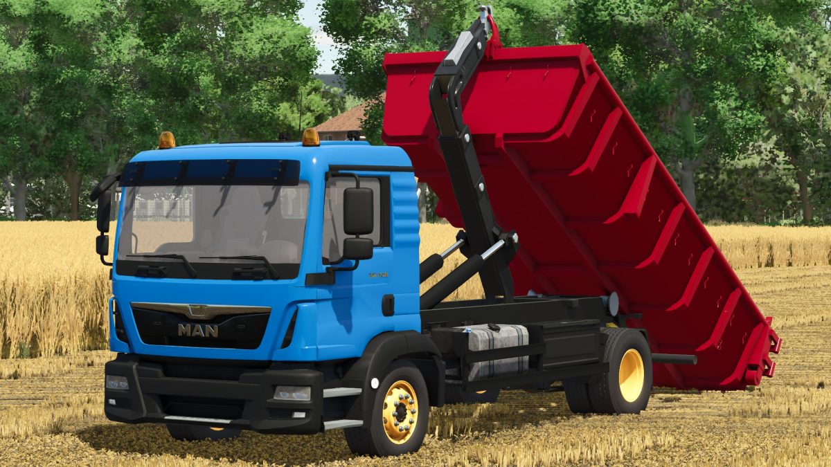 MAN TGM 15.293 IT Runner & Skip Container v 1.0