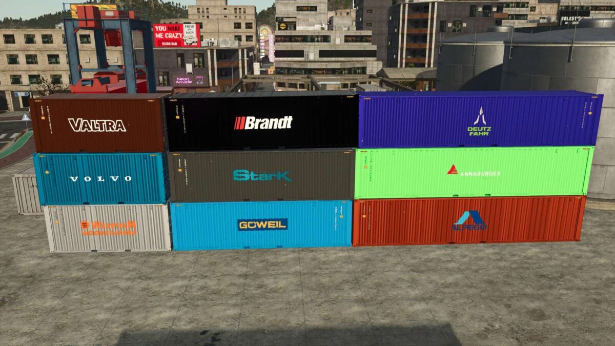 Fliegl Shipping Containers Pack v 1.0