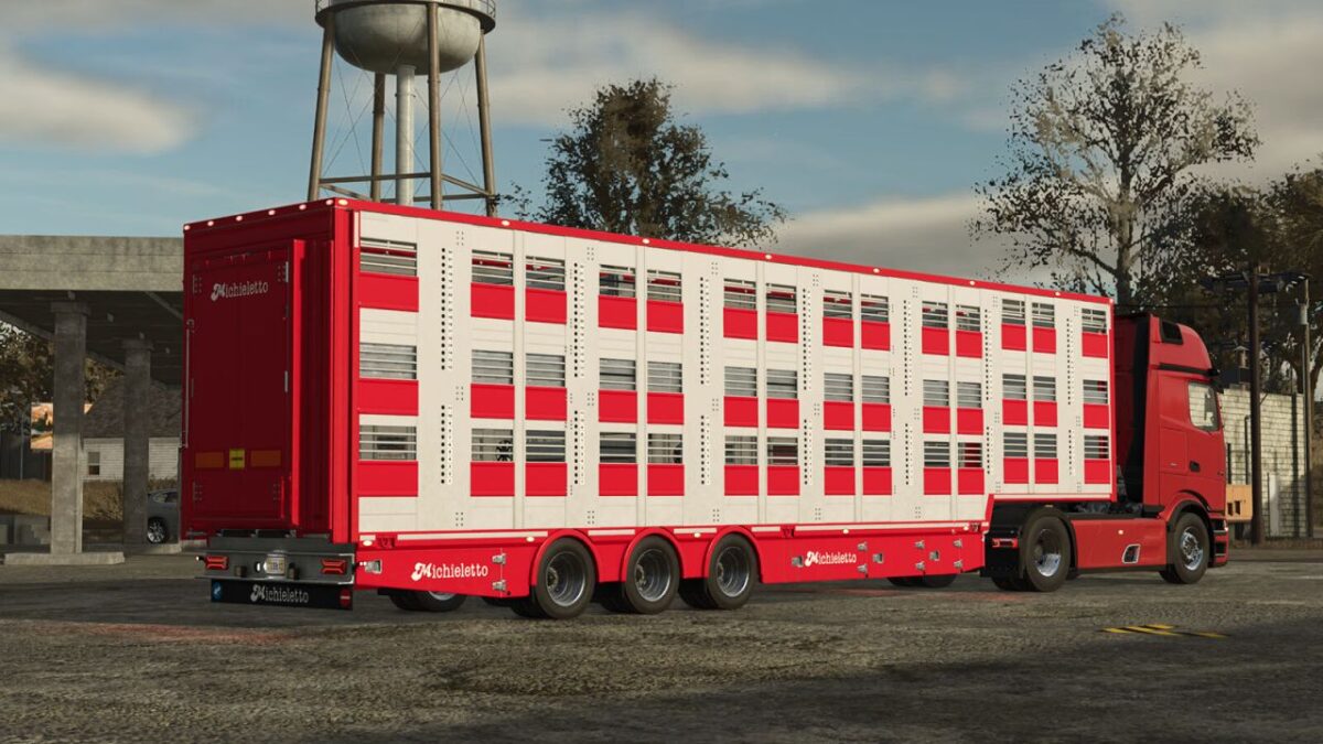 Michieletto SM38 Animal Transport Trailer v 1.1
