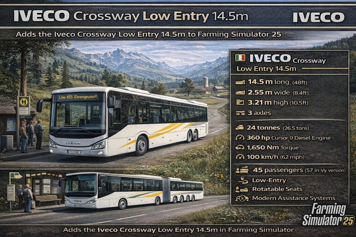 Iveco Crossway LE 14.5m v 1.0