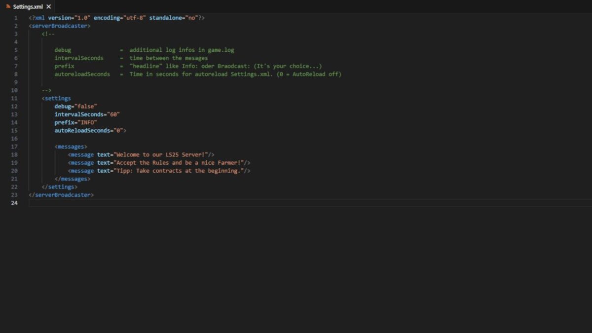 EBC2 Server Messages v 1.0