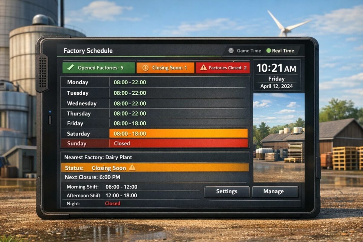 Factory Week Schedule v 2.0