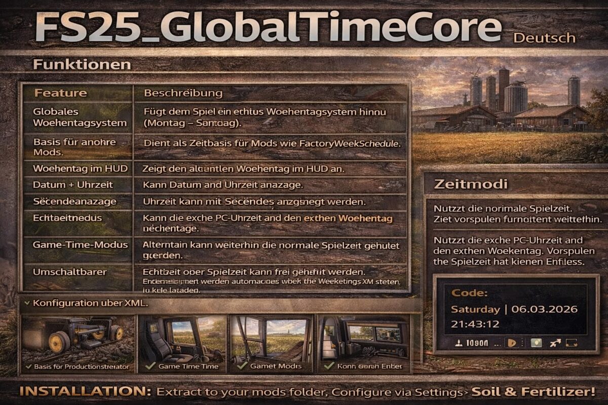 Global Time Core v 1.0