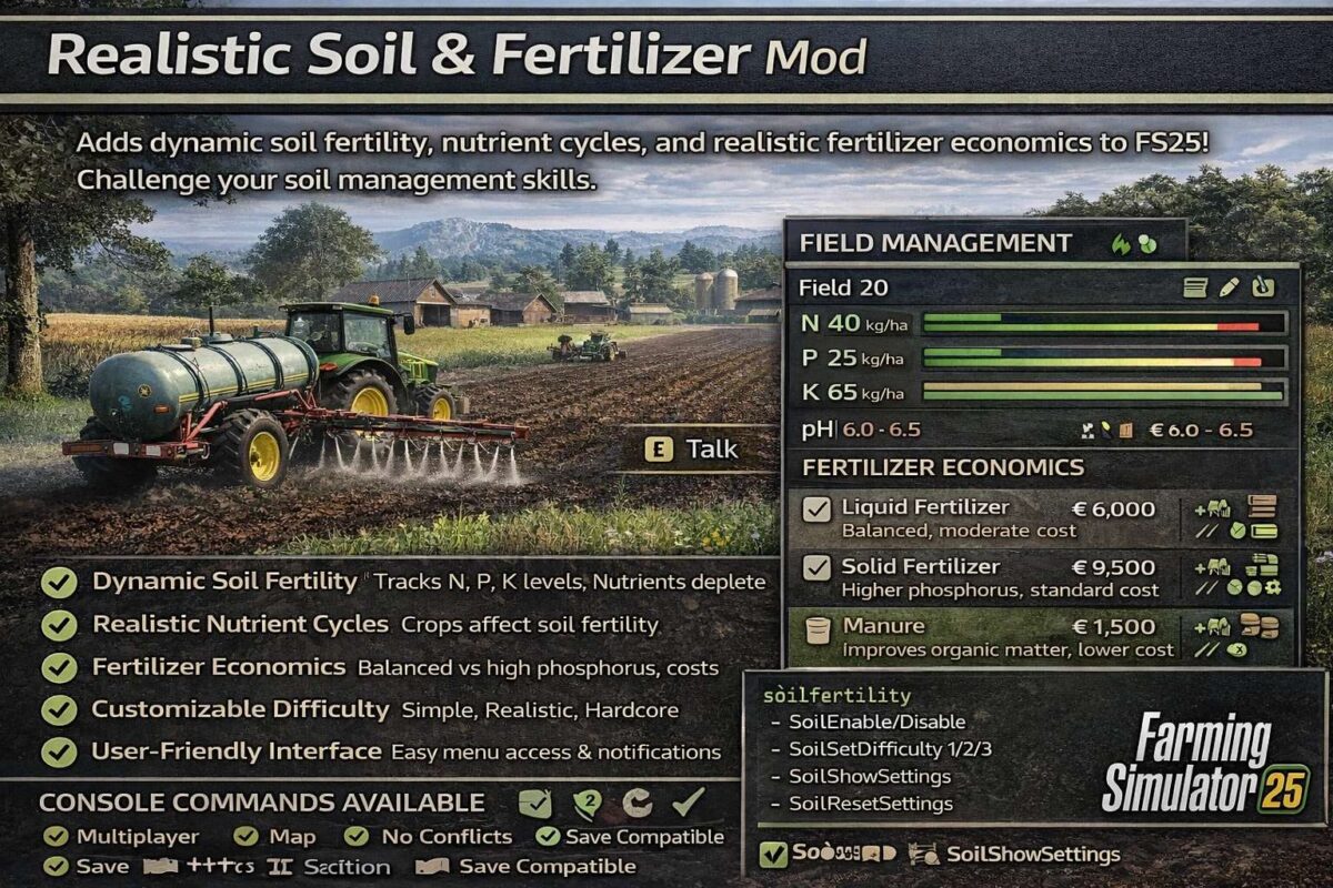 Realistic Soil & Fertilizer v 1.6