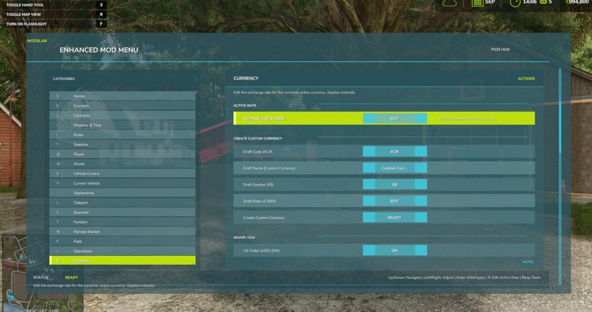 Enhanced Mod/Cheat Menu v 1.1