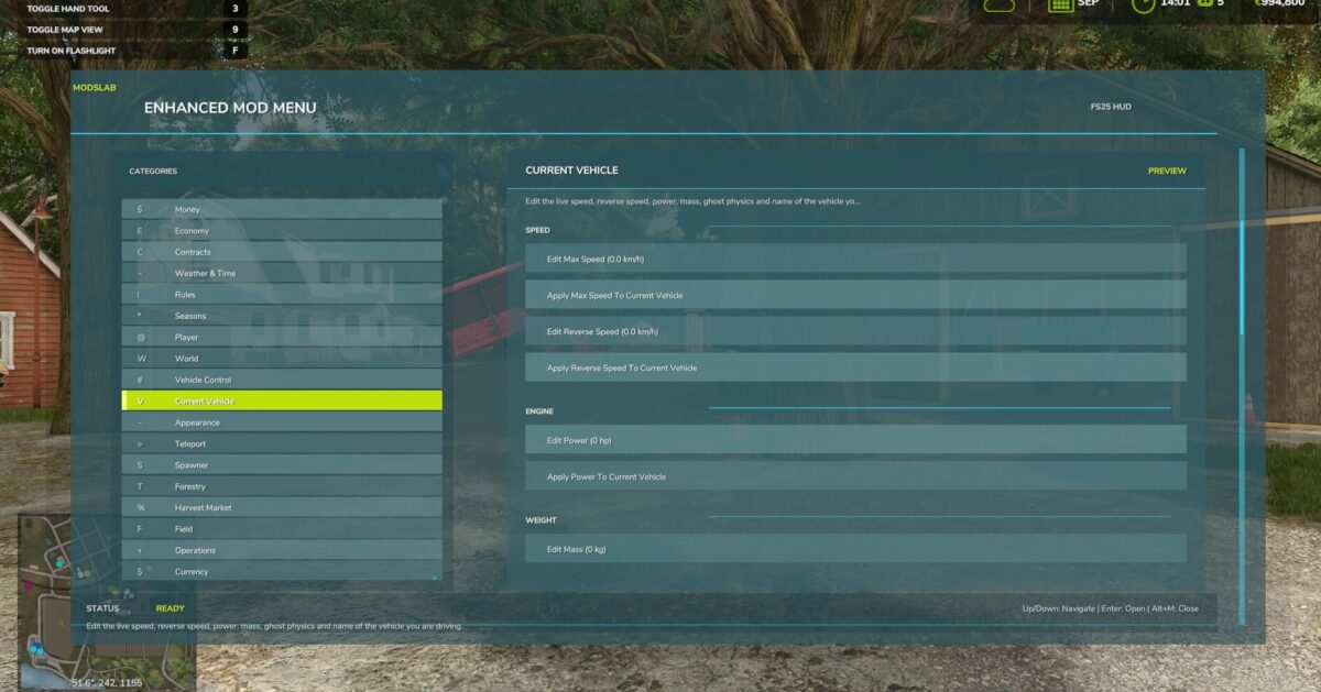 Enhanced Mod/Cheat Menu v 1.1