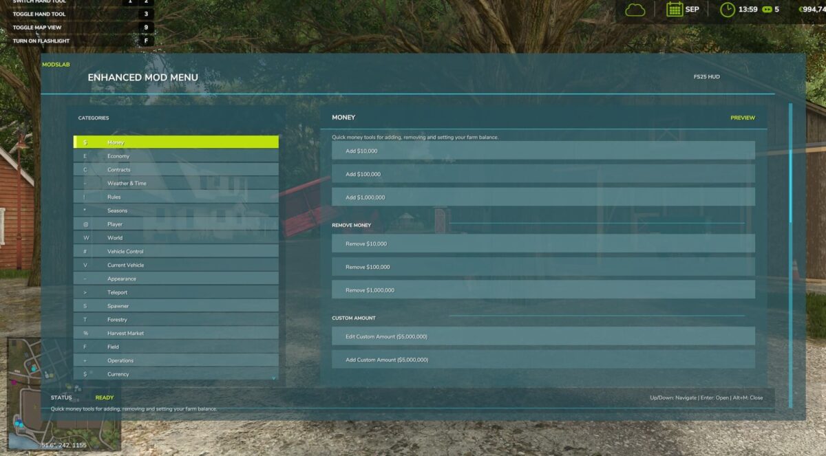 Enhanced Mod/Cheat Menu v 1.1