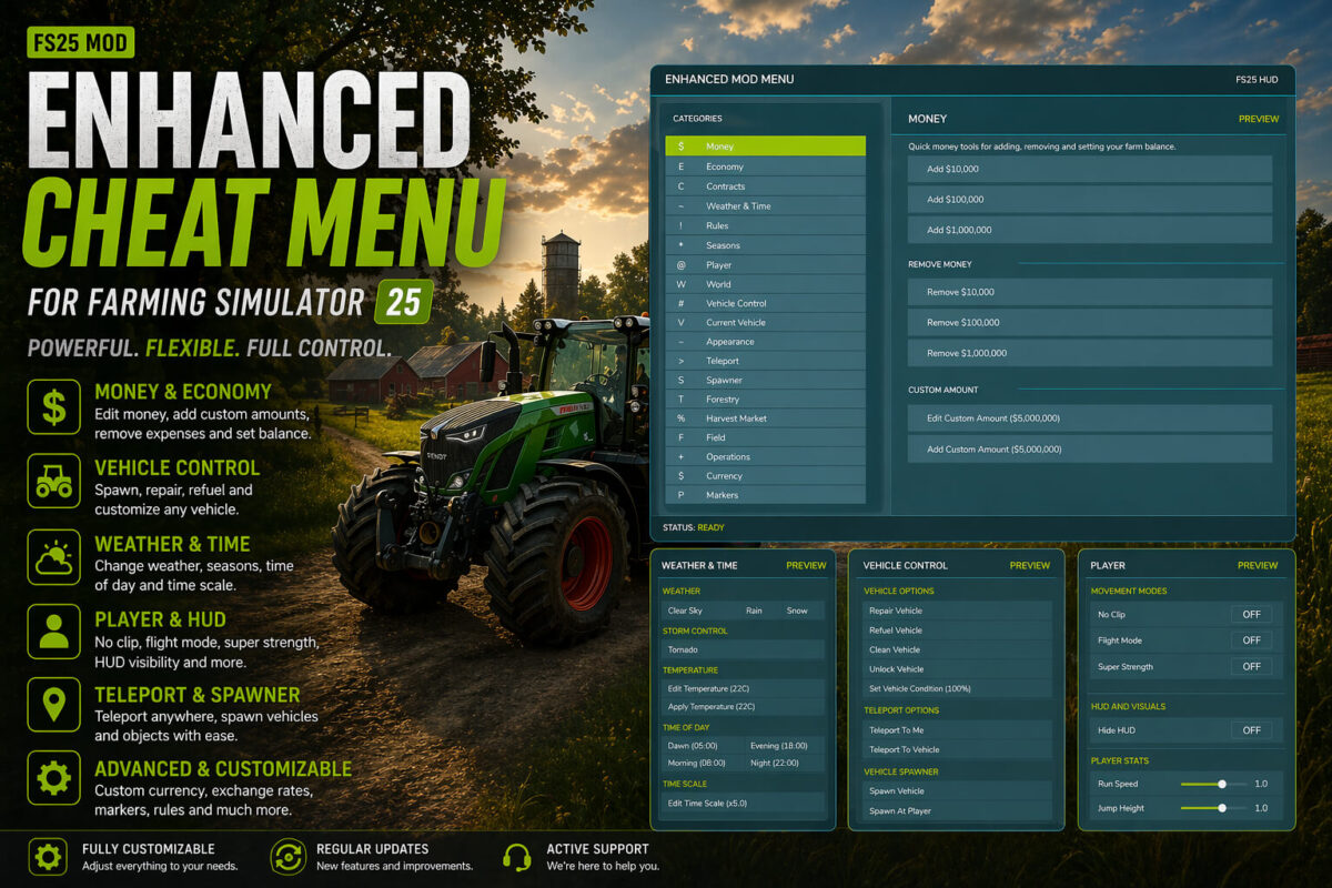 Enhanced Mod/Cheat Menu v 1.1