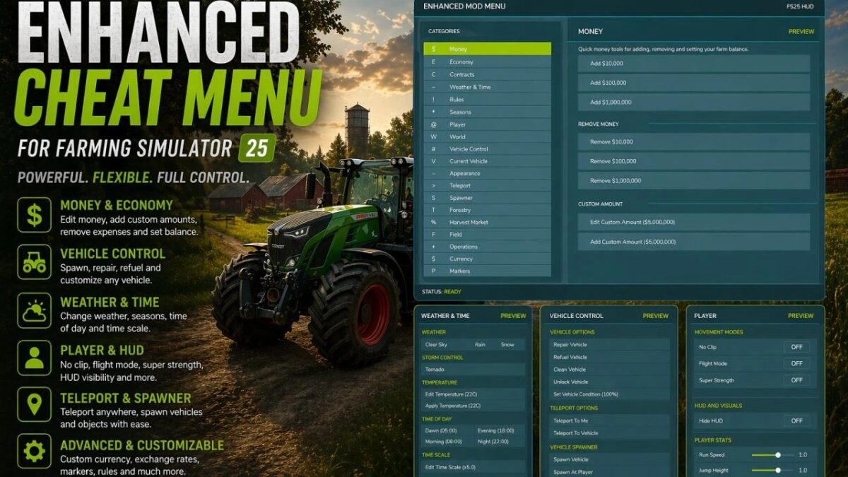 Enhanced Mod/Cheat Menu v 1.2