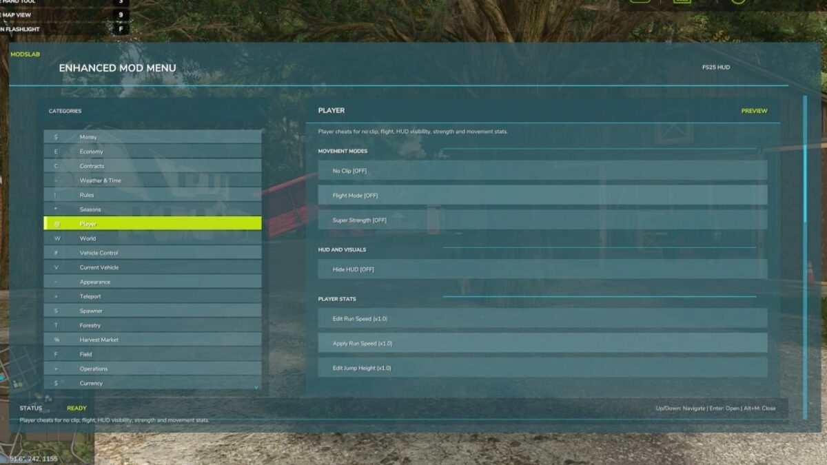 Enhanced Mod/Cheat Menu v 1.2