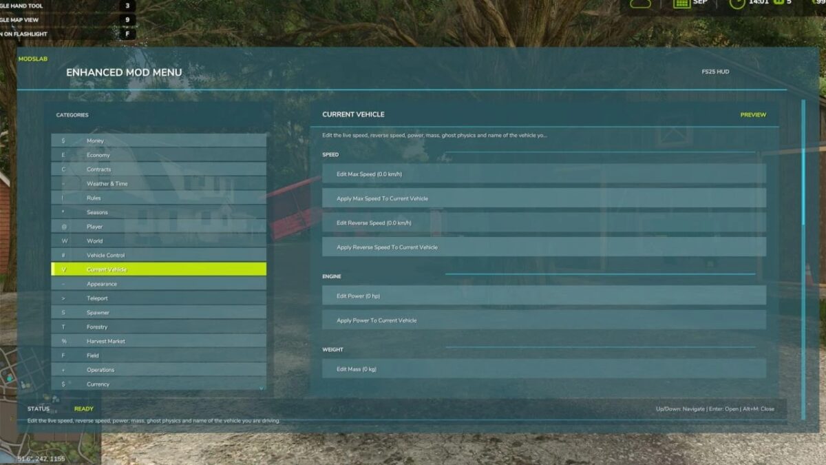 Enhanced Mod/Cheat Menu v 1.2