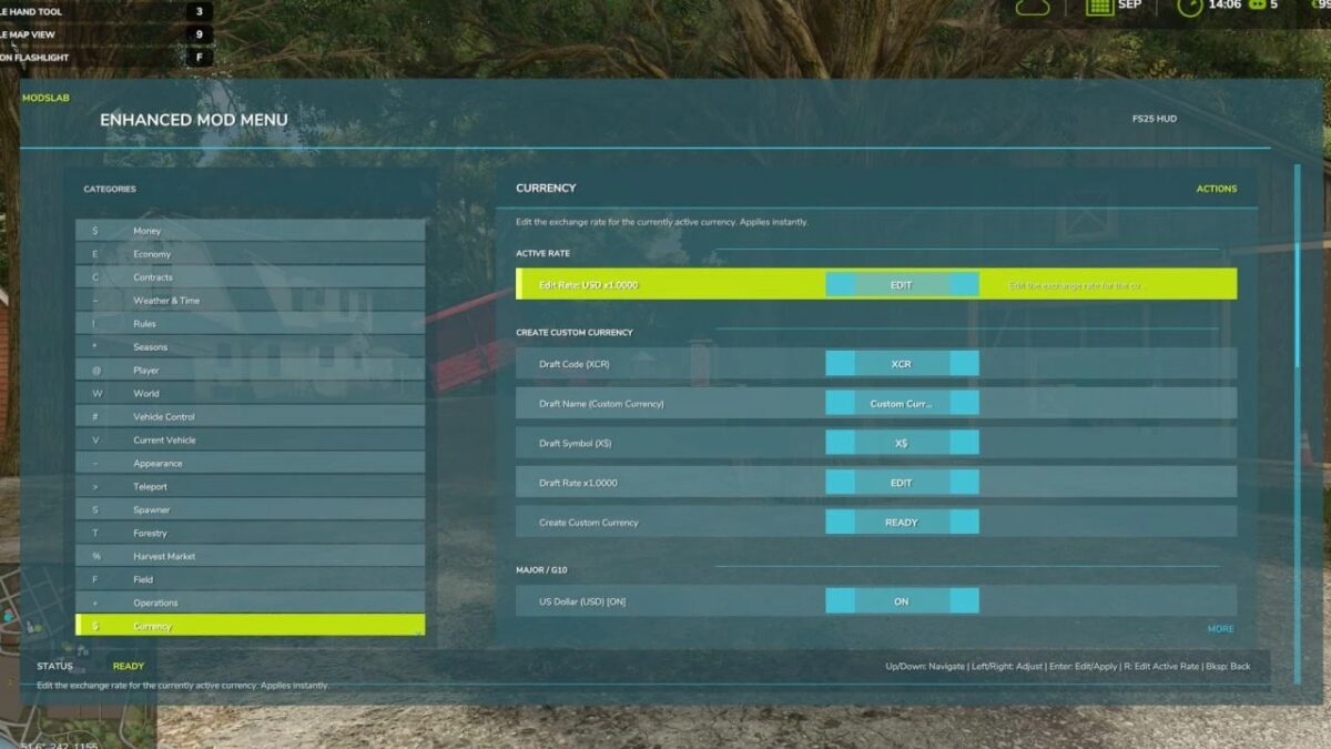 Enhanced Mod/Cheat Menu v 1.2