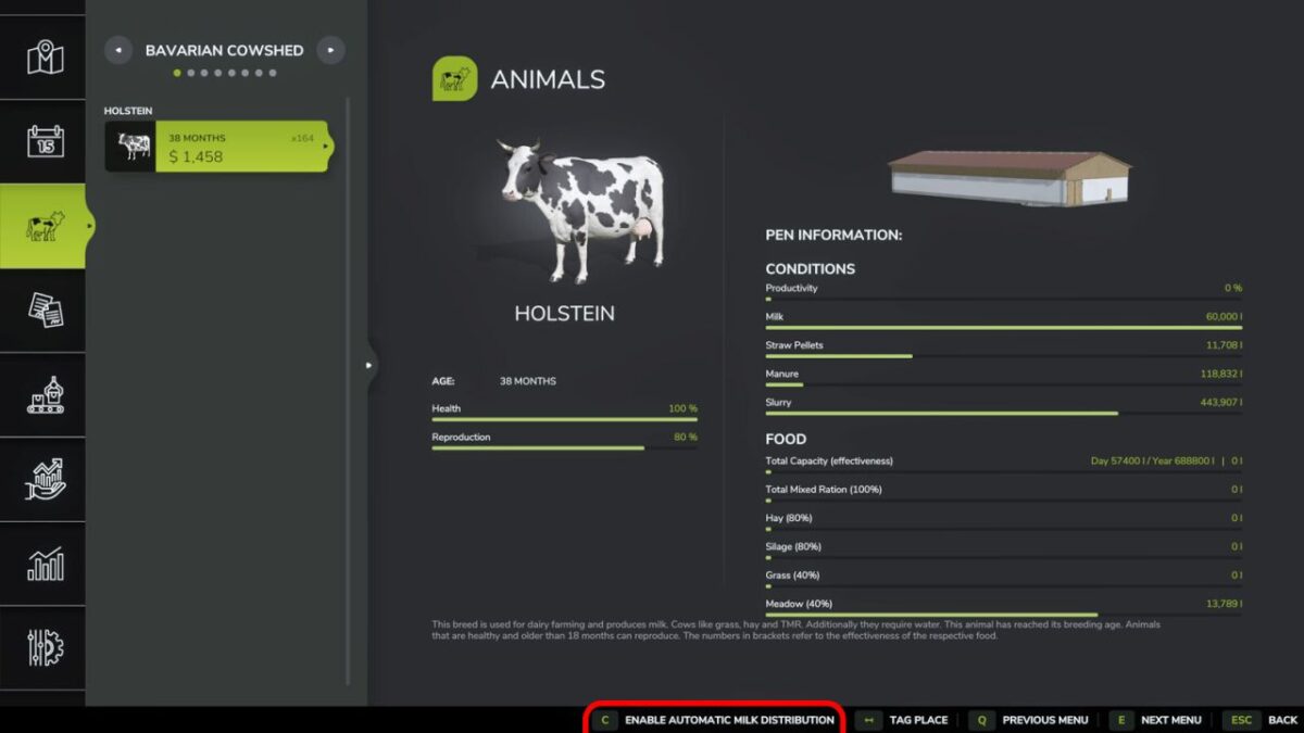 Automatic Milk Distribution v 1.0