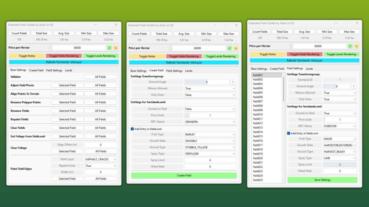 GE10 Script &ndash; Ext. FieldToolkit (Prefab) v 1.0