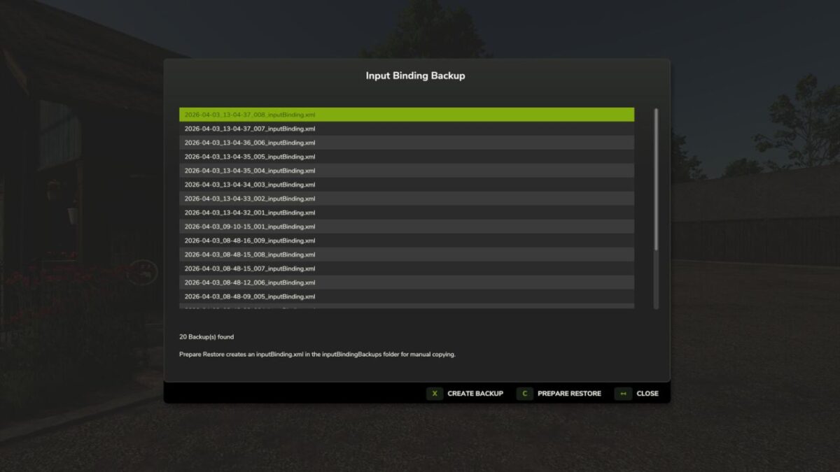 Input Binding Backup v 1.0
