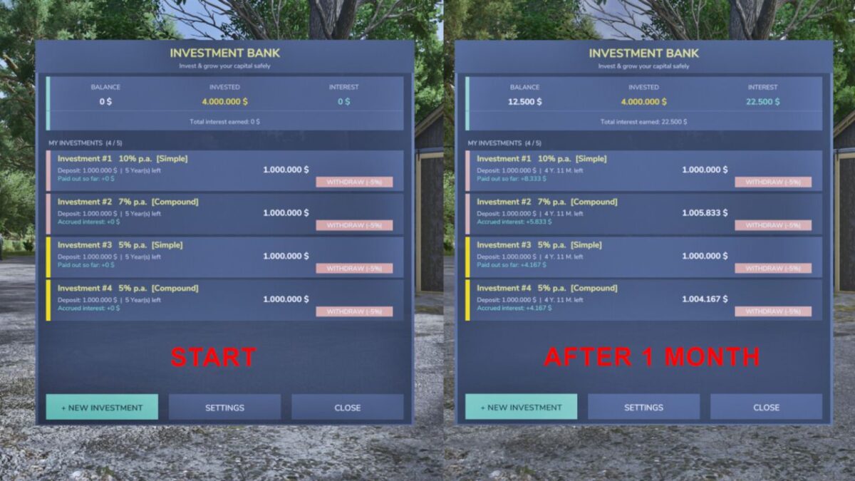 Investment System v 1.1