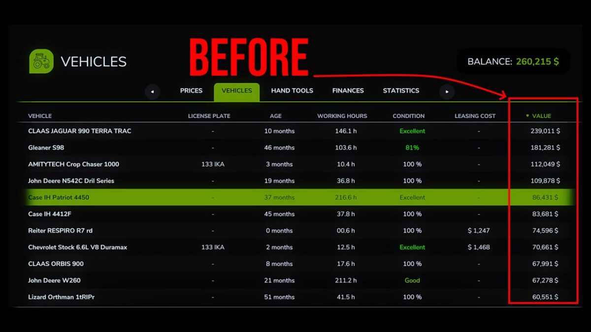 Iron Depreciation v 1.0