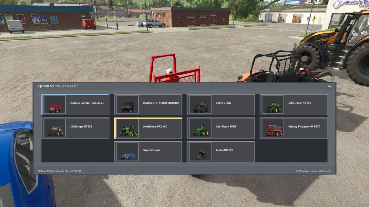Quick Vehicle Select v 1.0