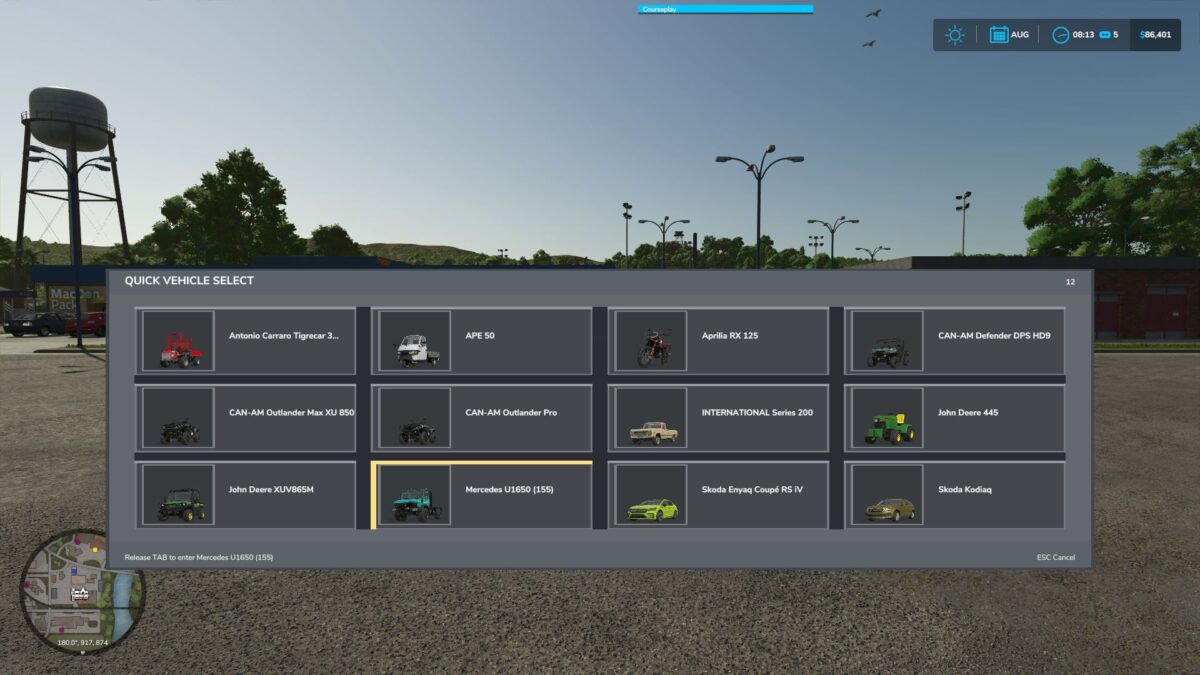 Quick Vehicle Select v 1.2.0.3