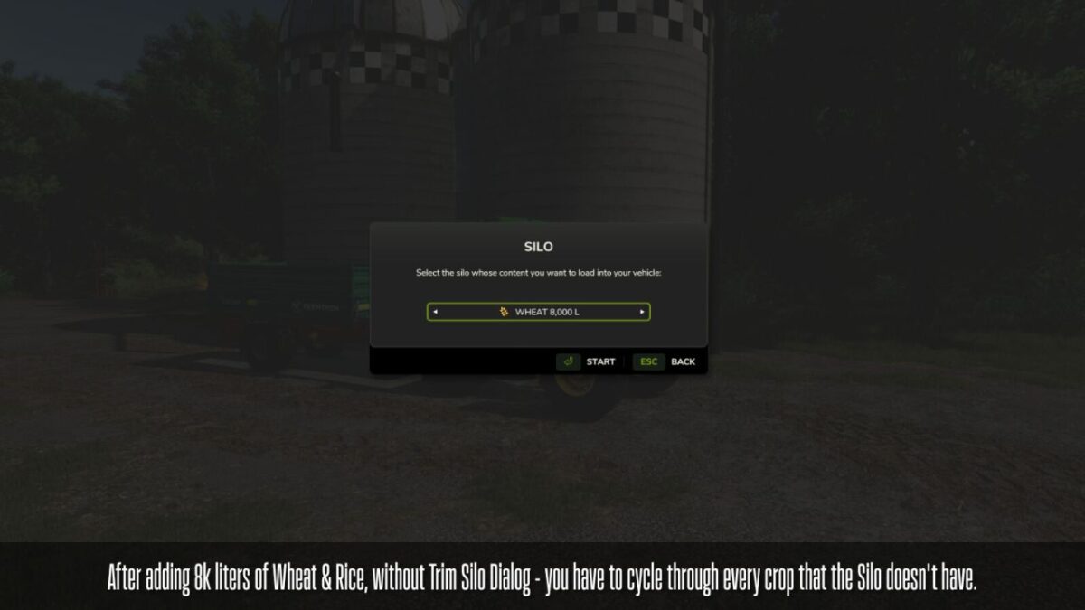 Trim Silo Dialog v 1.0