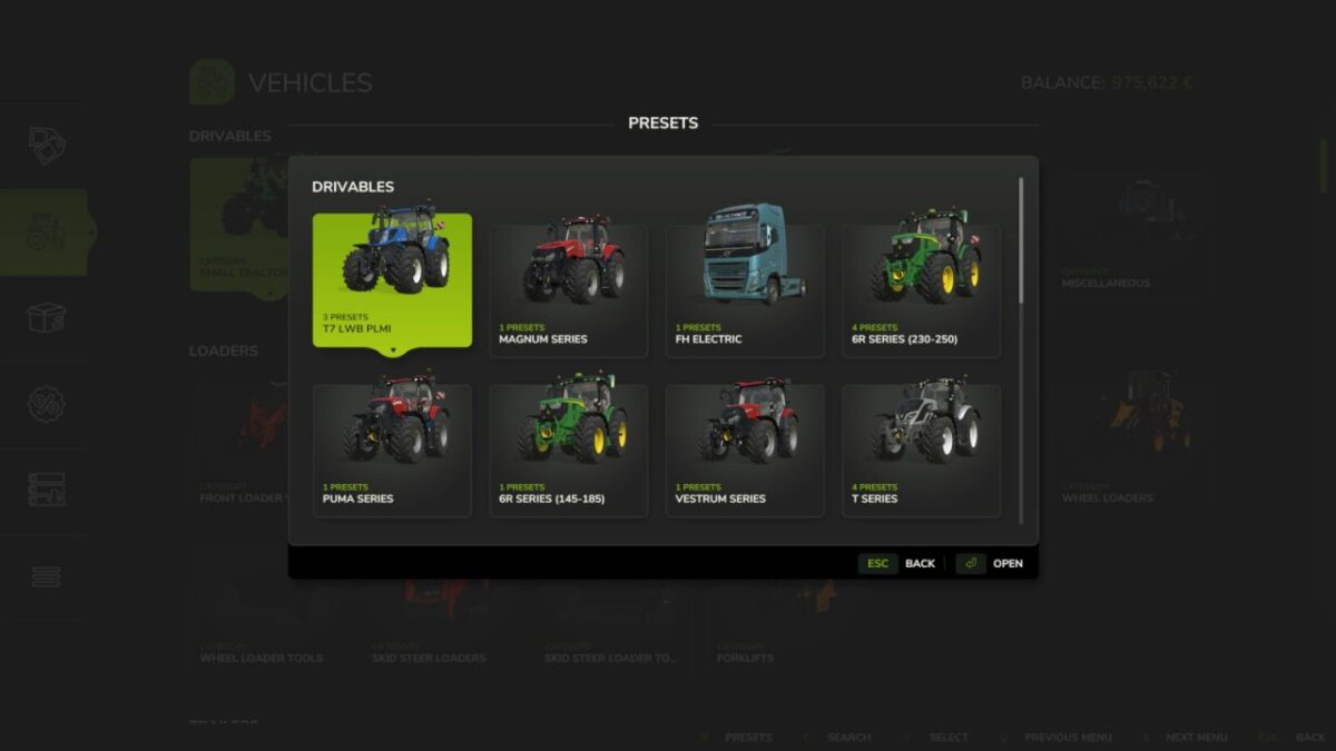 Vehicle Presets v 1.0
