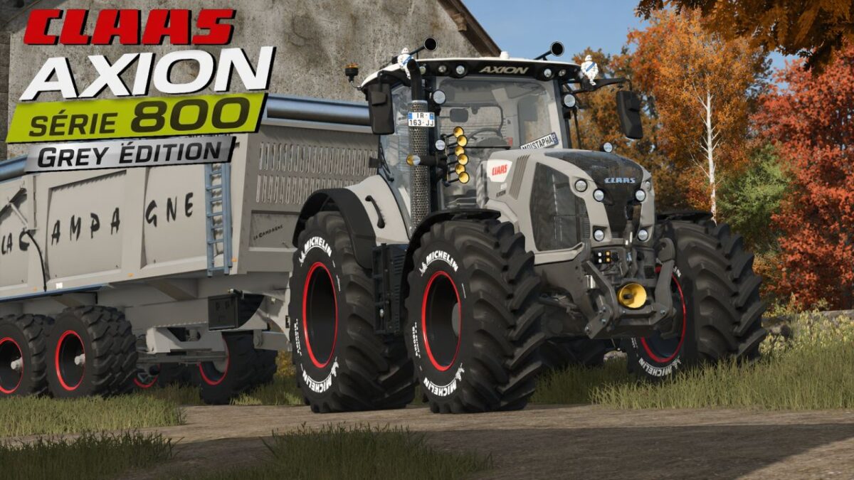 Claas Axion 800 Series Grey Edition v 1.0