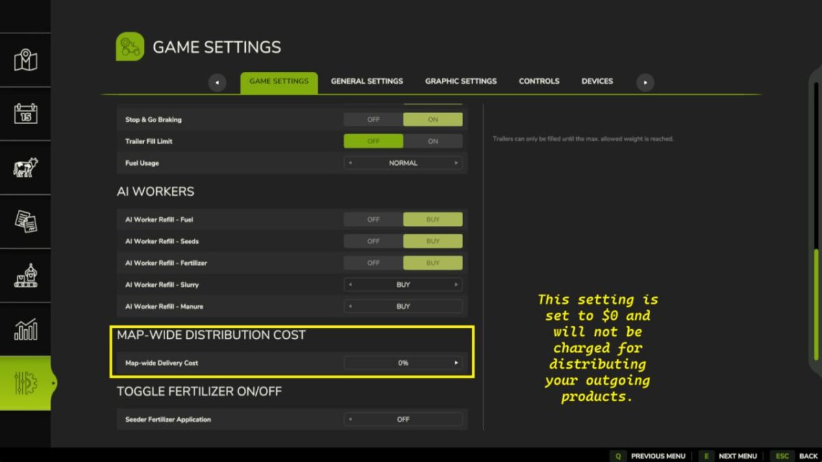 Distribution Cost Override v 1.0