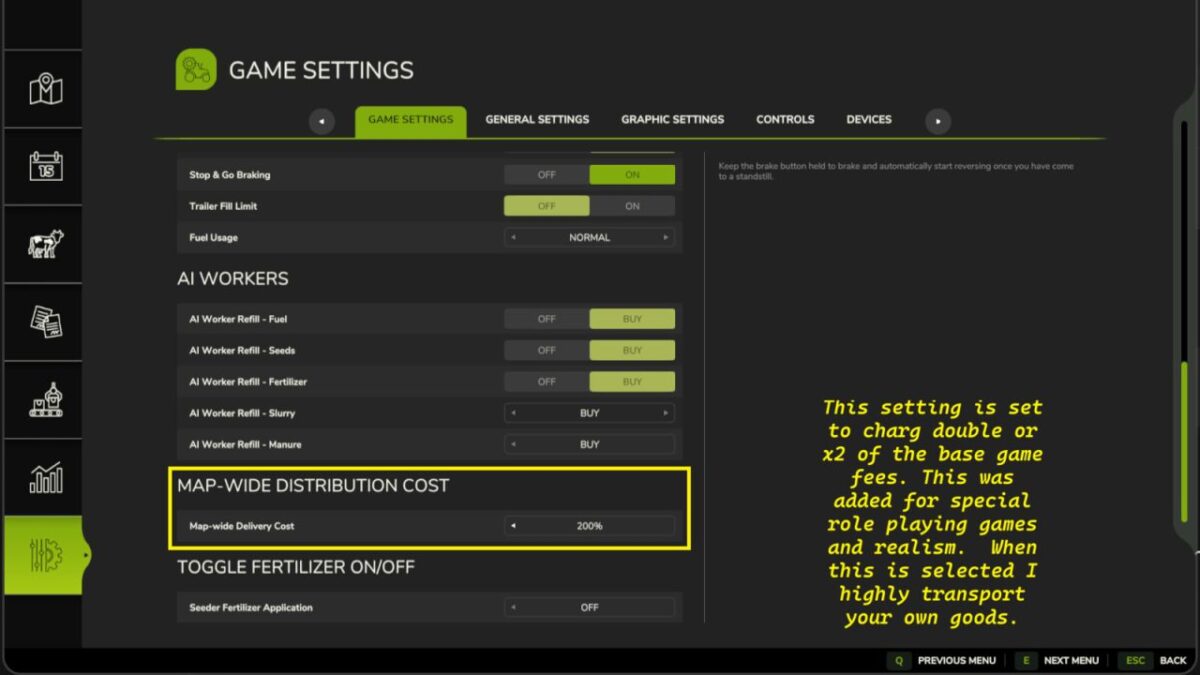 Distribution Cost Override v 1.0