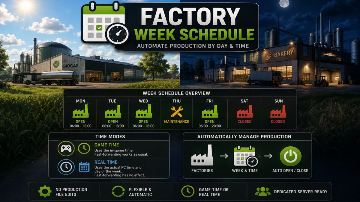 Factory Weekly Schedule v 2.4