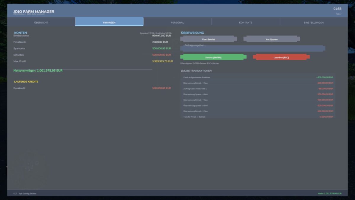 Farm Manager v 1.0