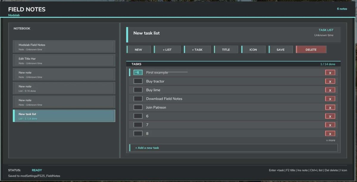 Field Notes v 1.3