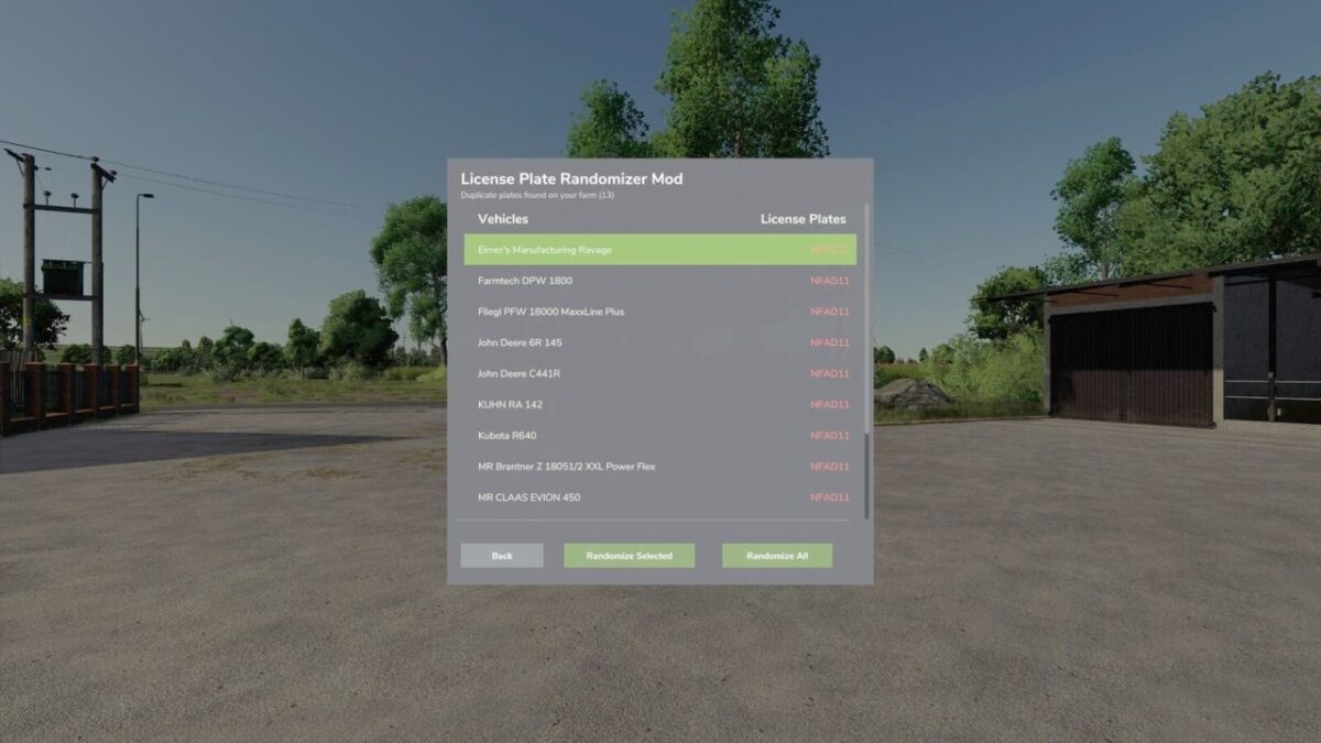 License Plate Randomizer v 1.0