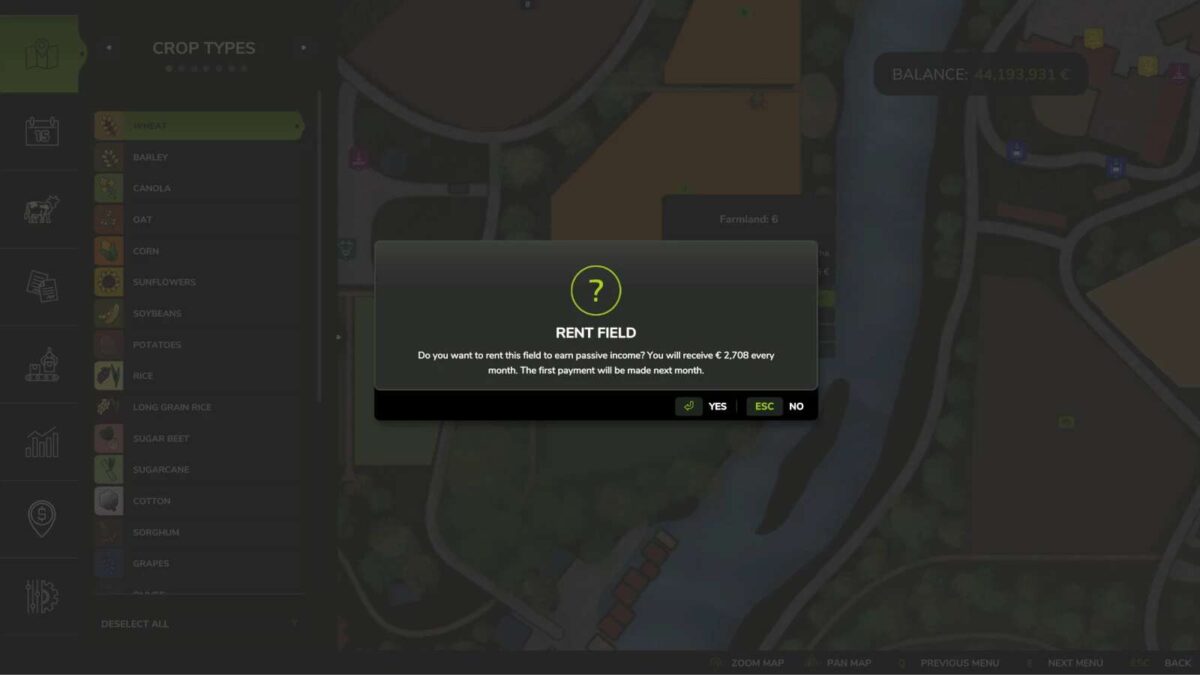 Rent Your Field v 1.0