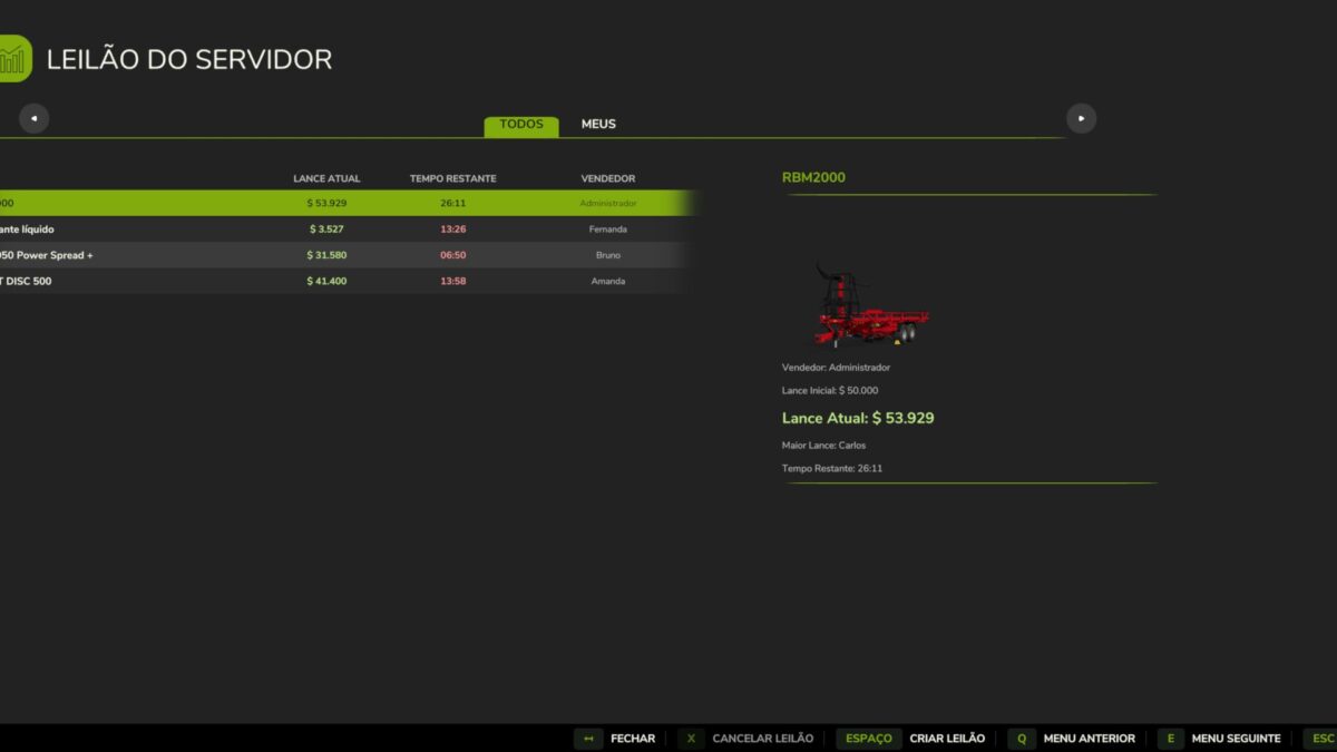 Server Auction v 1.0