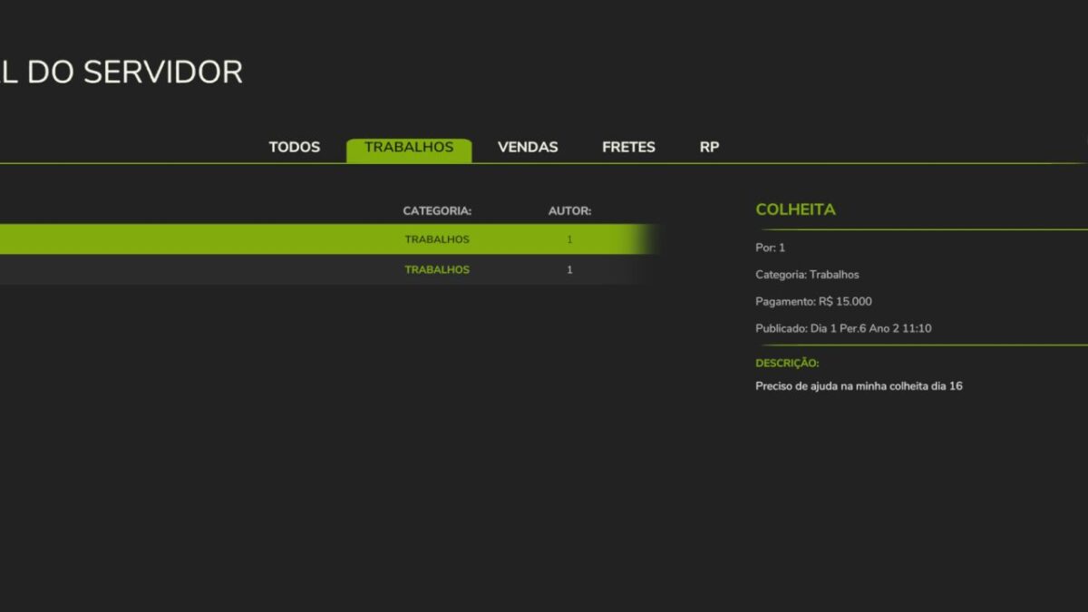 Server Journal v 1.0