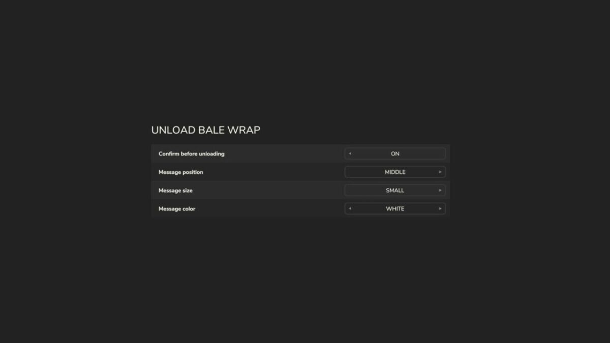 Unload Bale Wrap v 1.0.2.0