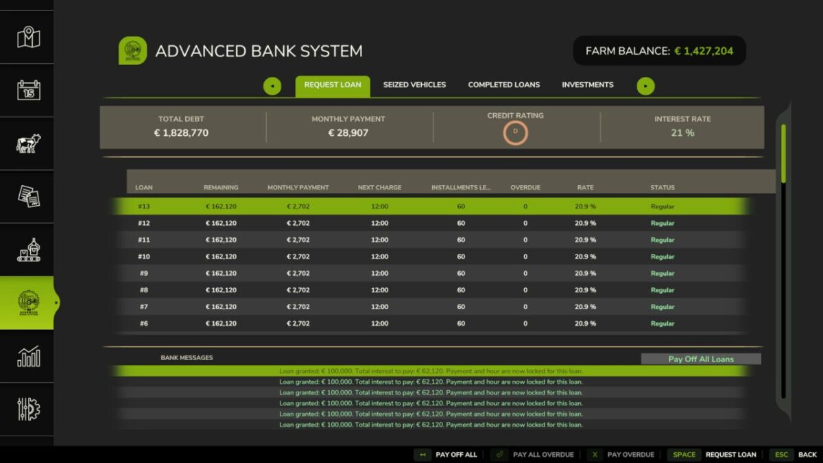 Advanced Bank System v 1.0