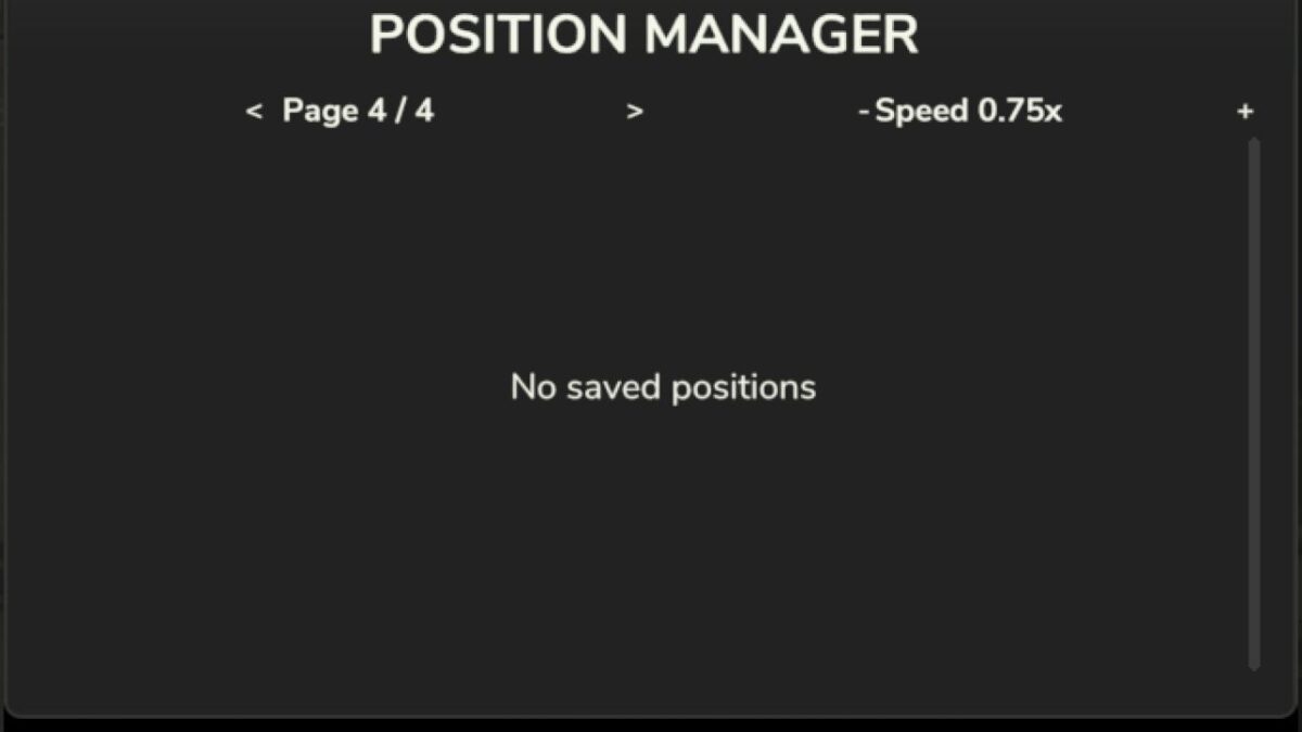 Auto Arm Position v 1.0.0.5