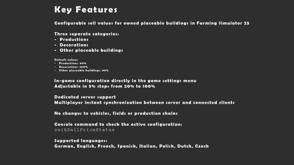 Placeable Sell Prices v 1.3.3.0