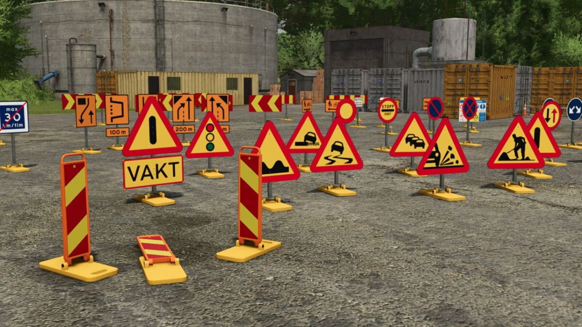 Swedish Construction Sign Pack Plus v 1.0